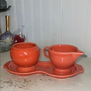 Fiesta Homer Laughlin sugar & creamer set